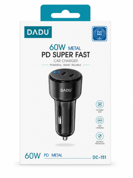 DADU 60W Metal PD Super Fast Car Charger DC-151