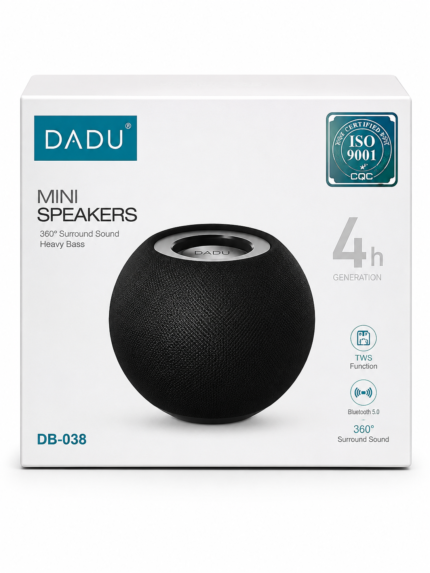 DADU DB-038 Mini 360 Surround Sound Bluetooth Speaker Black