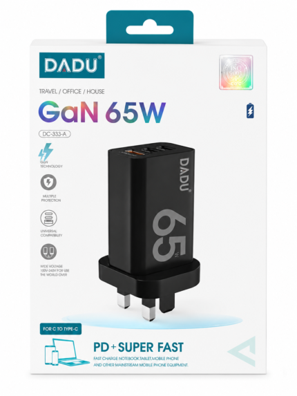 DADU GaN 65W PD Super Fast Wall Charger DC-333-A