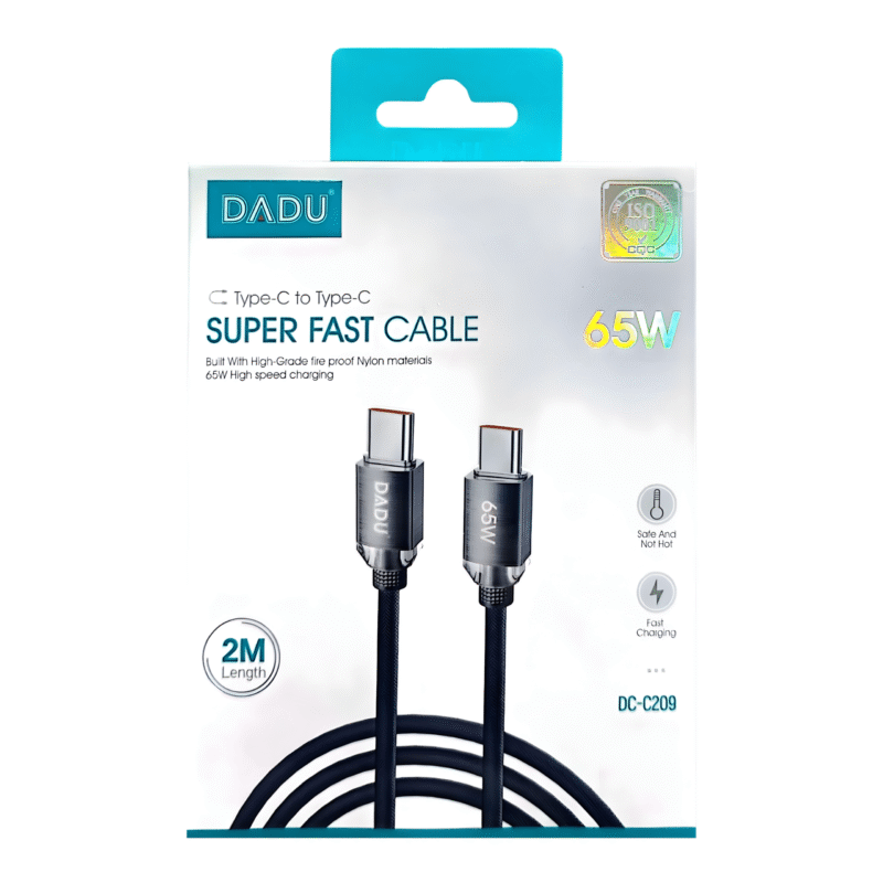 DADU 65W USB-C to USB-C Fast Charging Cable Model DC-C209