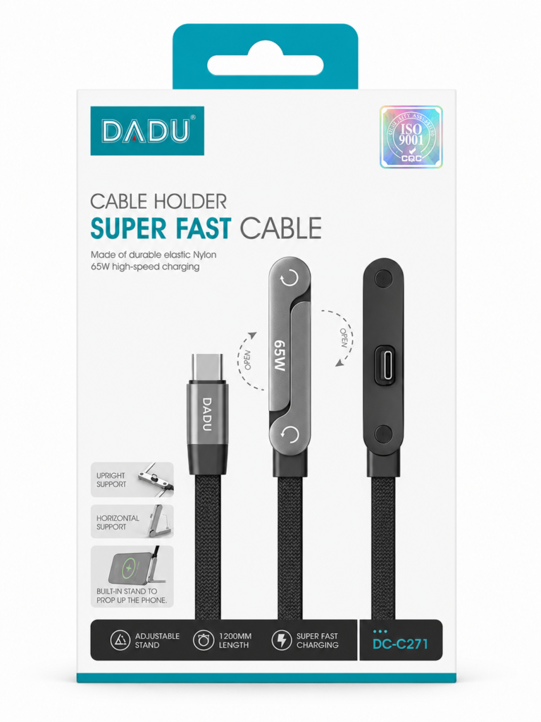 DADU DC-C271 65W Cable Holder Super Fast Charging Cable