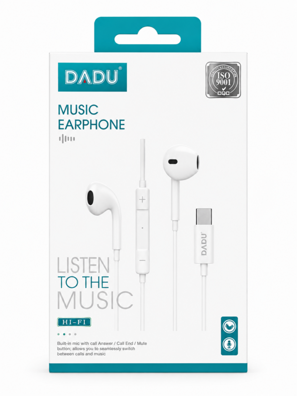 DADU DH-026 Hi-Fi Music Type-C Handsfree Earphones