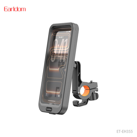 Earldom EH355 Bicycle Waterproof Phone Holder (Clear Screen View & Sensitive Touch)