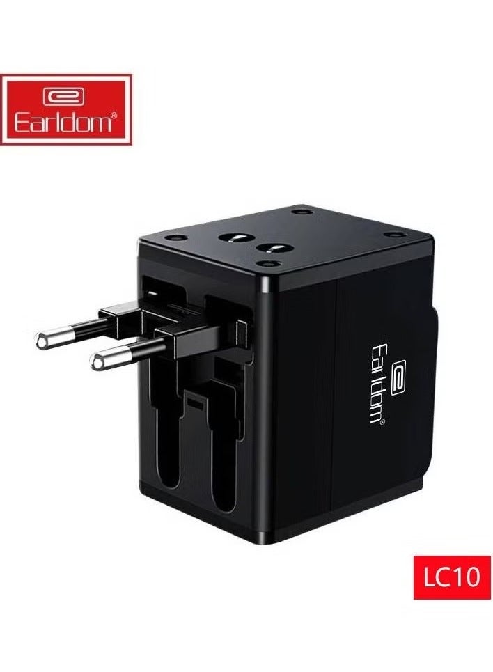 Earldom LC10 1-World Universal Travel Adapter 2.1A Output