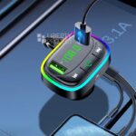 Earldom M105 7-in-1 Wireless Car MP3 FM Transmitter (RGB 7 Colors & 3.1A) - Image 3