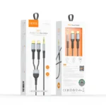 VIDVIE AL1113 2-in-1 Braided Aux Cable (Type-C & Lightning to 3.5mm) - Image 3