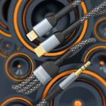 VIDVIE AL1113 2-in-1 Braided Aux Cable (Type-C & Lightning to 3.5mm) - Image 2