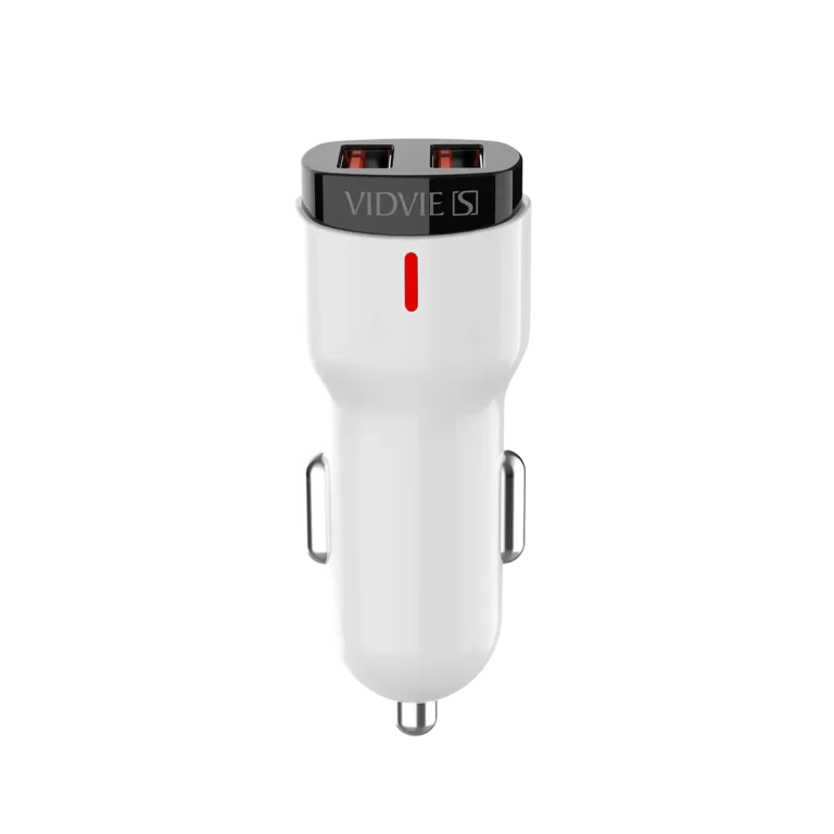 VIDVIE CC06 Dual USB 2.4A Fast Car Charger (Safety Protection)image-1
