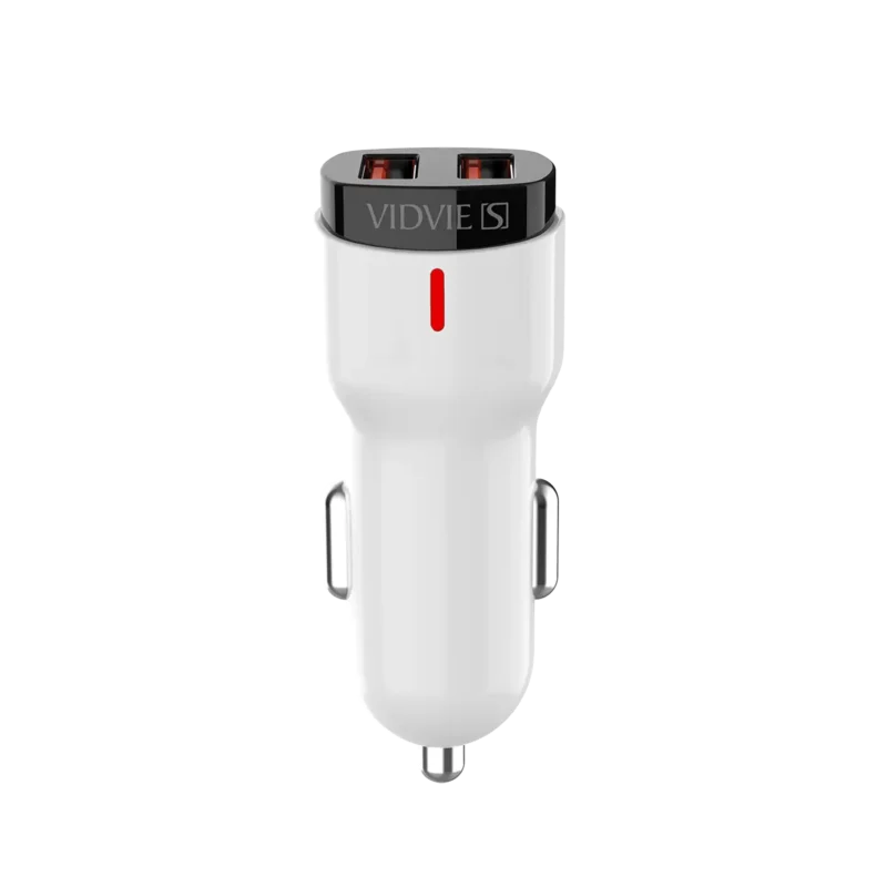 VIDVIE CC06 Dual USB 2.4A Fast Car Charger (Safety Protection)image-1