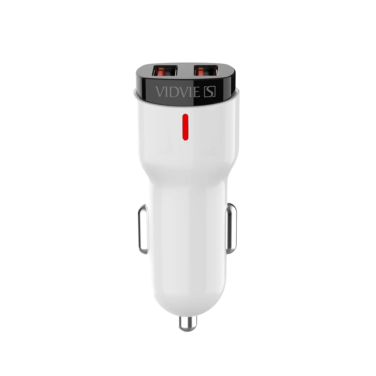 VIDVIE CC06 Dual USB 2.4A Fast Car Charger (Safety Protection)image-1 VIDVIE CC06 Dual USB 2.4A Fast Car Charger (Safety Protection)image-1