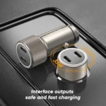 VIDVIE CC543 Dual Type-C 33W Fast Car Charger (Aluminum Alloy) - Image 4
