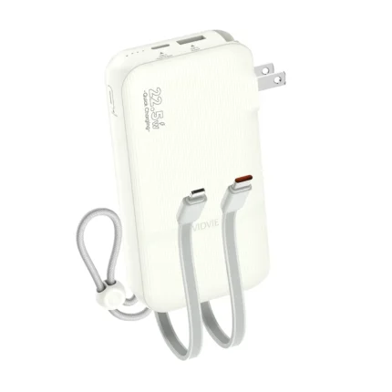 VIDVIE PB7021 Multifunctional 10000mAh 22.5W Power Bank (Built-In Adapter & Cables)image-01