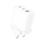 VIDVIE PLB166 Dual Type-C & USB 66W PD Fast Charger (LED Indicator)image-1