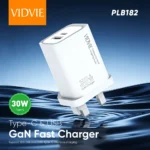 VIDVIE PLB182 Type-C & USB 30W GaN Fast Charger (Multi-Protocol) - Image 2