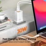 VIDVIE PLB182 Type-C & USB 30W GaN Fast Charger (Multi-Protocol) - Image 4