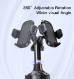YESIDO C195 Adjustable Cup Holder Mount (For 3.5–6.7 Inch Smartphones) - Image 5