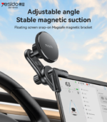 YESIDO C213 Floating Screen Magnet Car Holder (For iPhone 12–16 Series) - Image 2