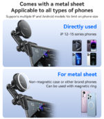 YESIDO C213 Floating Screen Magnet Car Holder (For iPhone 12–16 Series) - Image 5