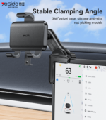 YESIDO C250 Floating Screen Clamp Car Phone Holder (Adjustable Buckle) - Image 2