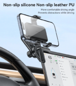 YESIDO C250 Floating Screen Clamp Car Phone Holder (Adjustable Buckle) - Image 3
