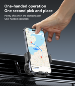 YESIDO C251 Floating Screen Magnet Car Holder (For iPhone 12–16 Series) - Image 4