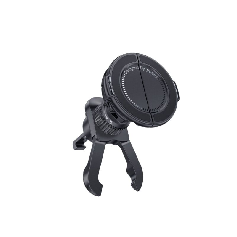 YESIDO C253 2-in-1 Magnetic Air Vent Car Phone Holder (Foldable Clamp)image-1