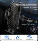 YESIDO C84 Combination CD Slot and Air Vent Car Phone Holder (360° Rotation) - Image 3