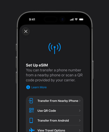 iPhone 17 Pro Max digital eSIM management and multi-carrier setup