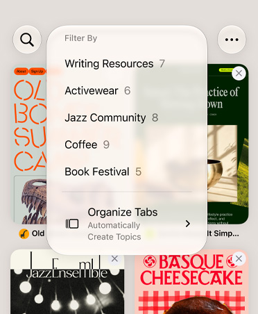 Safari tab management
