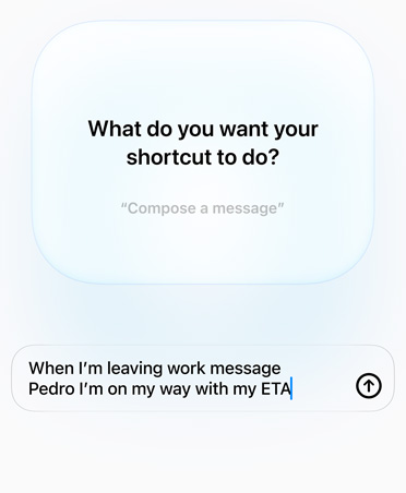 Shortcuts automation