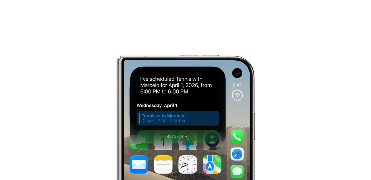 Siri AI highlight on iPhone Duo